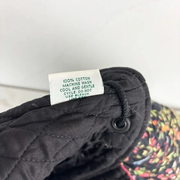 Vintage Vera Bradley Asian Print Quilted Backpack - Picture 11 of 13